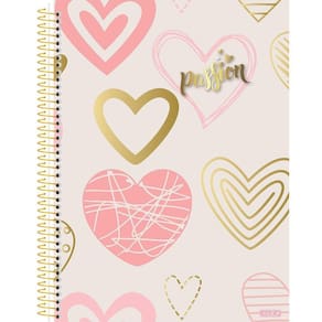 Caderno Espiral Universitário Capa Dura Passion 1 Matéria 80 Folhas - São Domingos