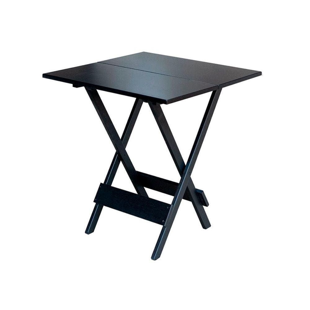 Mesa para Bar e Café Dobravel de Madeira 60x60 - Preto
