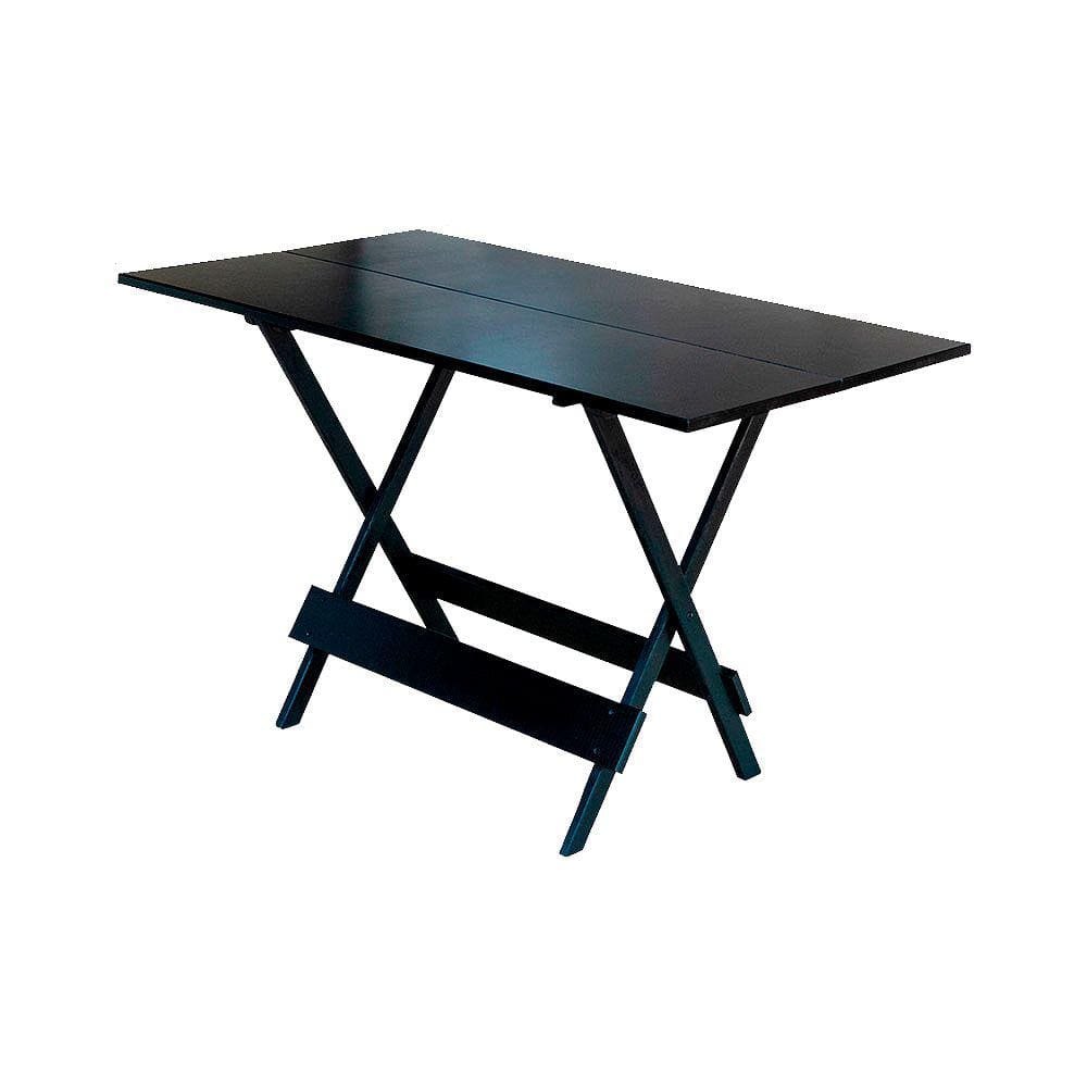 Mesa para Pizzaria Dobravel de Madeira 1,20x70 - Preto