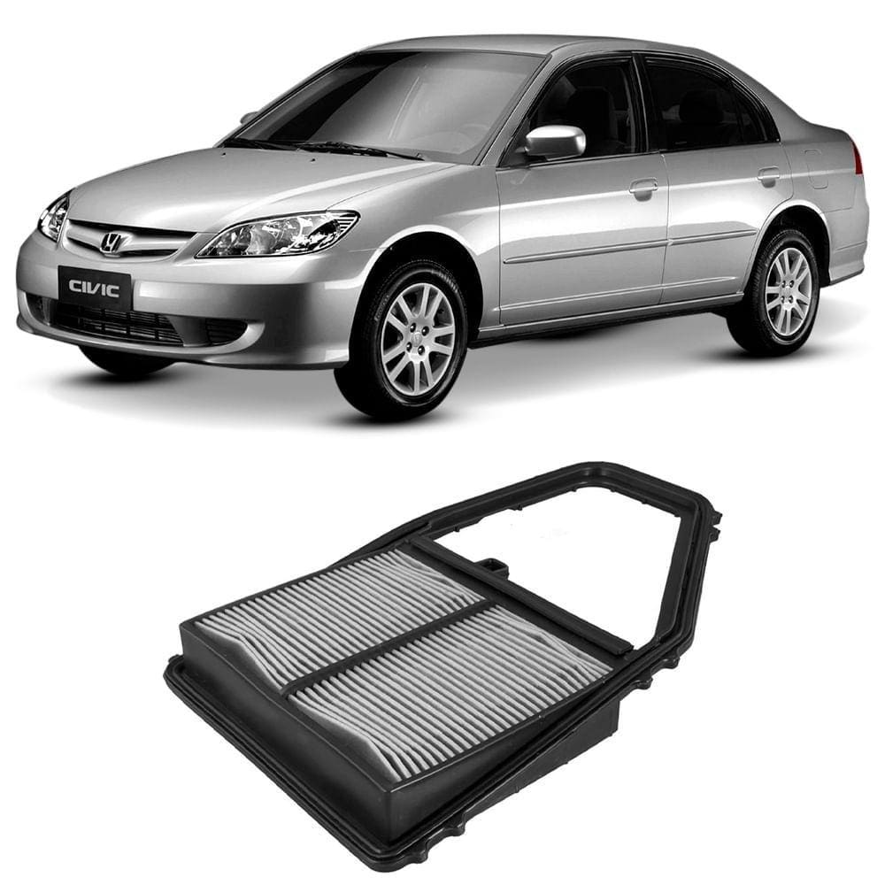Filtro Ar Honda Civic 1.7 16V 2000 a 2006 Mahle LX1689