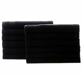 Toalhas Rosto Lmpeter Profissional 48X75Cm Preto 12 Unidades