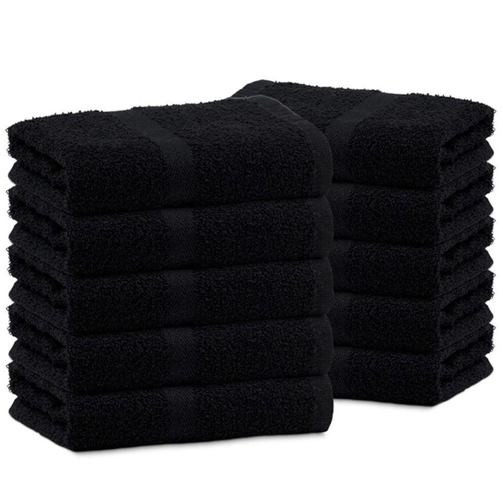 Toalha De Rosto Margex Salão Preto 03 Unidades