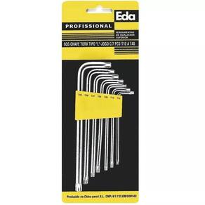 Chave Torx - "L" - Jogo 7 Peças - T10 A T40 - 8QG - EDA
