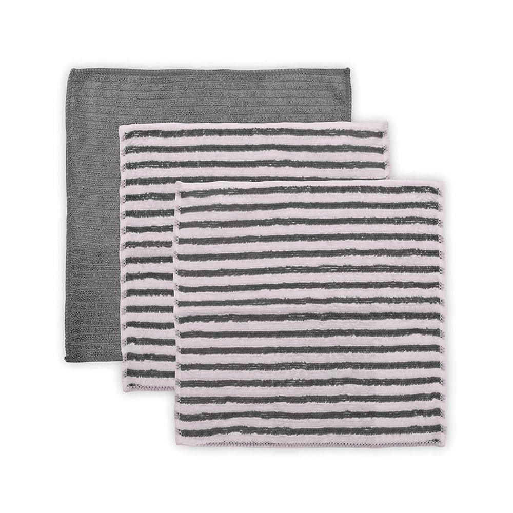 Kit Pano Multiuso Buettner Limpa Enxuga 3 Pçs Cooking Cinza
