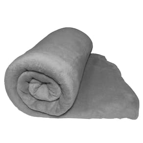 Cobertor Blush Solteiro Mantinha Felpuda 1 Peça - Cinza