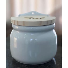 Saleiro Parede 1KG - Porcelana Branca