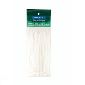 Abraçadeira De Nylon 200x4,8x1,5 Mm Tramontina Branca Tramontina