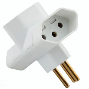 Plugue T 2p+t 250 V 10 A Tramontina Branco Tramontina