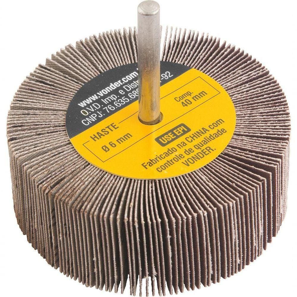 Roda De Lixa 80Mmx30Mm C/ Haste G220 - Vonder