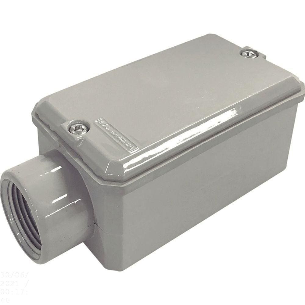 Condulete Fixo ”e” 3/4” Com Tampa / Com Rosca Npt / Com Pintura Eletrostática A Pó Tramontina