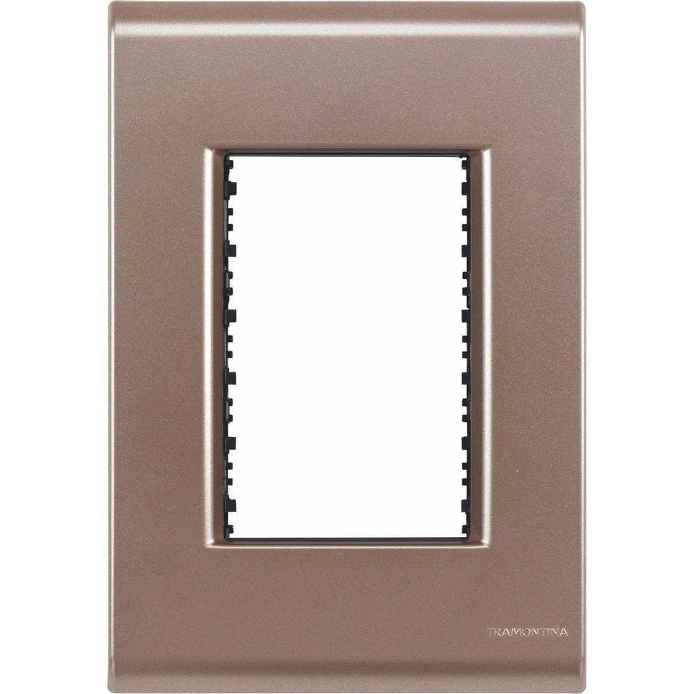 Placa 3 Postos 4x2 Tramontina Liz Ouro Velho Tramontina