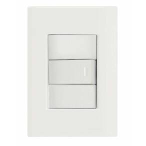 Conjunto 4x2 Com 1 Interruptor Bipolar 10 A 250 V Tramontina Giz Branco Tramontina
