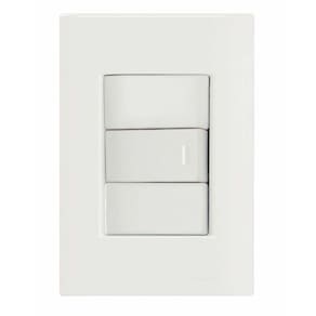 Conjunto 4x2 Com 1 Interruptor Simples 10 A 250 V Tramontina Giz Branco Tramontina