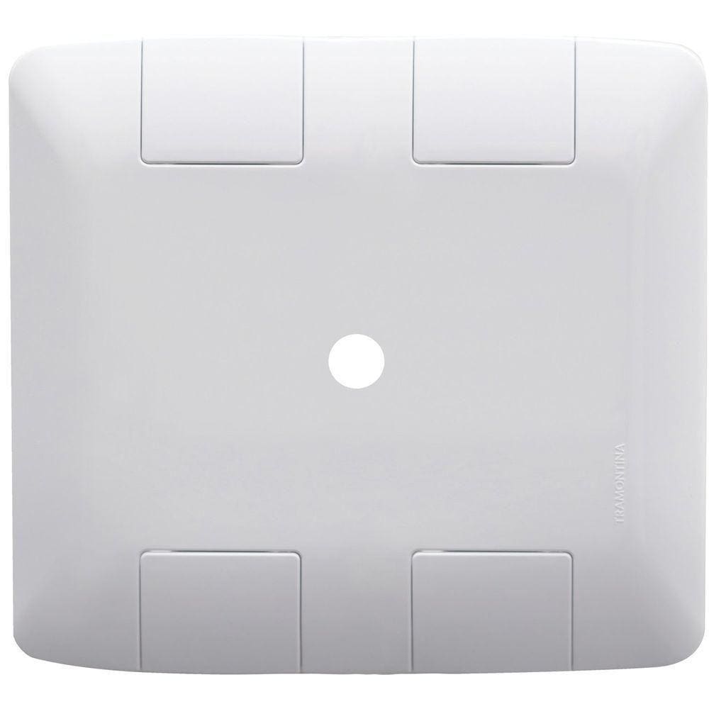 Placa Com 1 Furo 9,5 Mm 4x4 Tramontina Aria Branca Tramontina