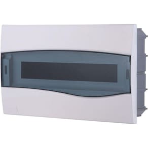 Quadro De Distribuição De Embutir 18 Din Ou 12 Nema Tramontina Com Porta Transparente Tramontina