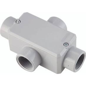 Condulete Fixo Tipo "x" Tramontina 3/4" - Com Tampa - Sem Rosca - Com Pintura Tramontina