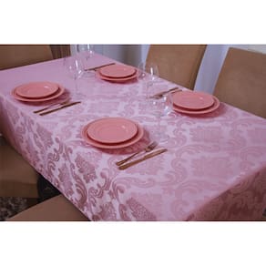 toalha de mesa quadrada 4 lugares tecido jacquard 1,35x1,50