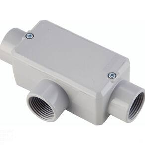 Condulete Fixo Tipo "t" Tramontina 3/4" - Com Tampa - Sem Rosca - Com Pintura Tramontina