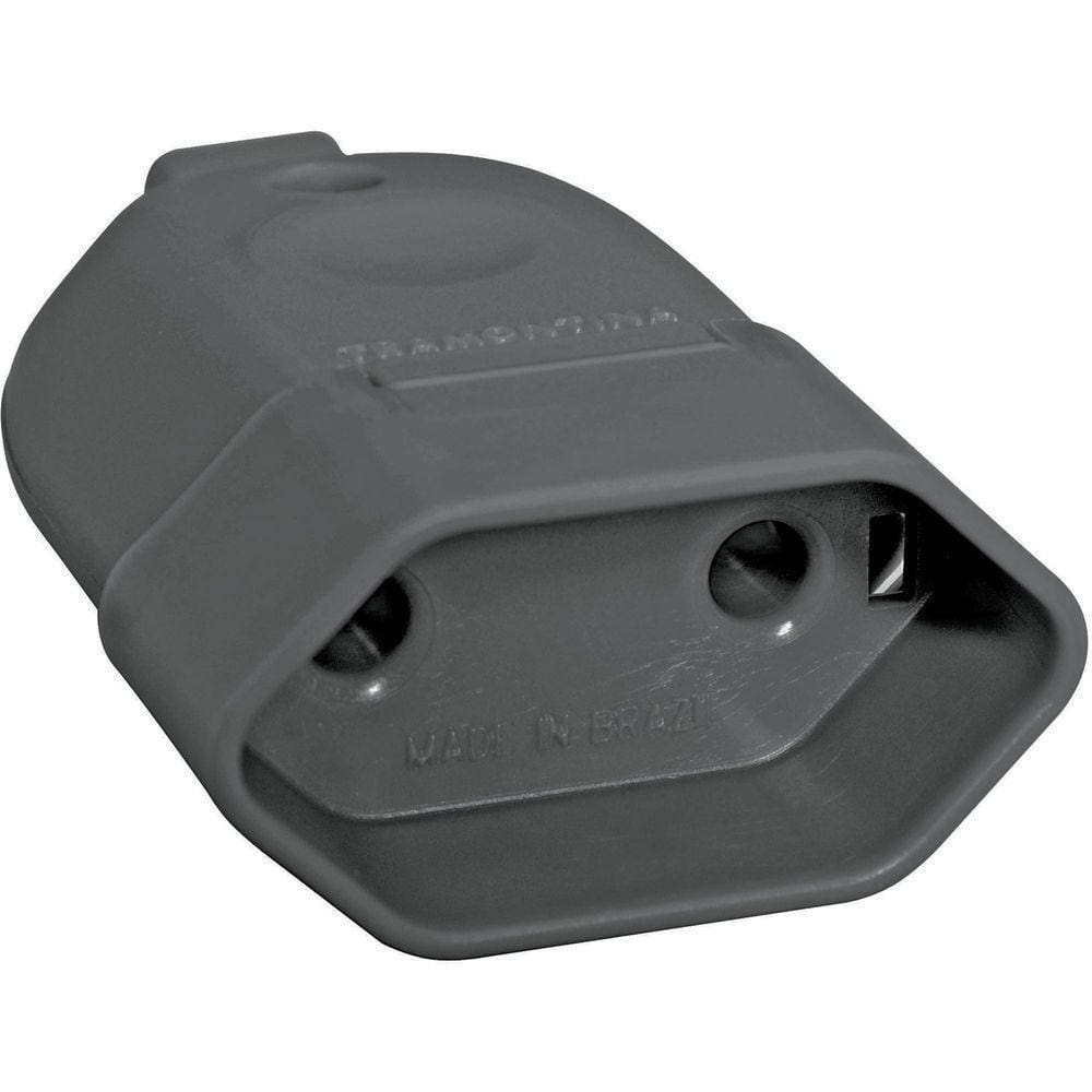 Plugue Fêmea 2p 10a 250v~ Cor Preto Tramontina