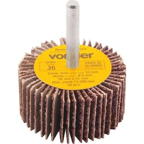 Roda De Lixa 50X25Mm Com Haste G36 - Vonder