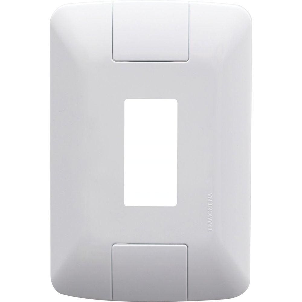Placa 1 Posto Vertical 4x2 Tramontina Aria Branca Tramontina