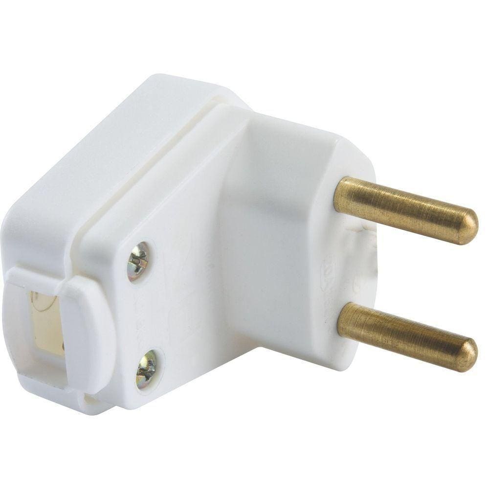 Plugue Angular 2p 250 V 10 A Tramontina Branco Tramontina