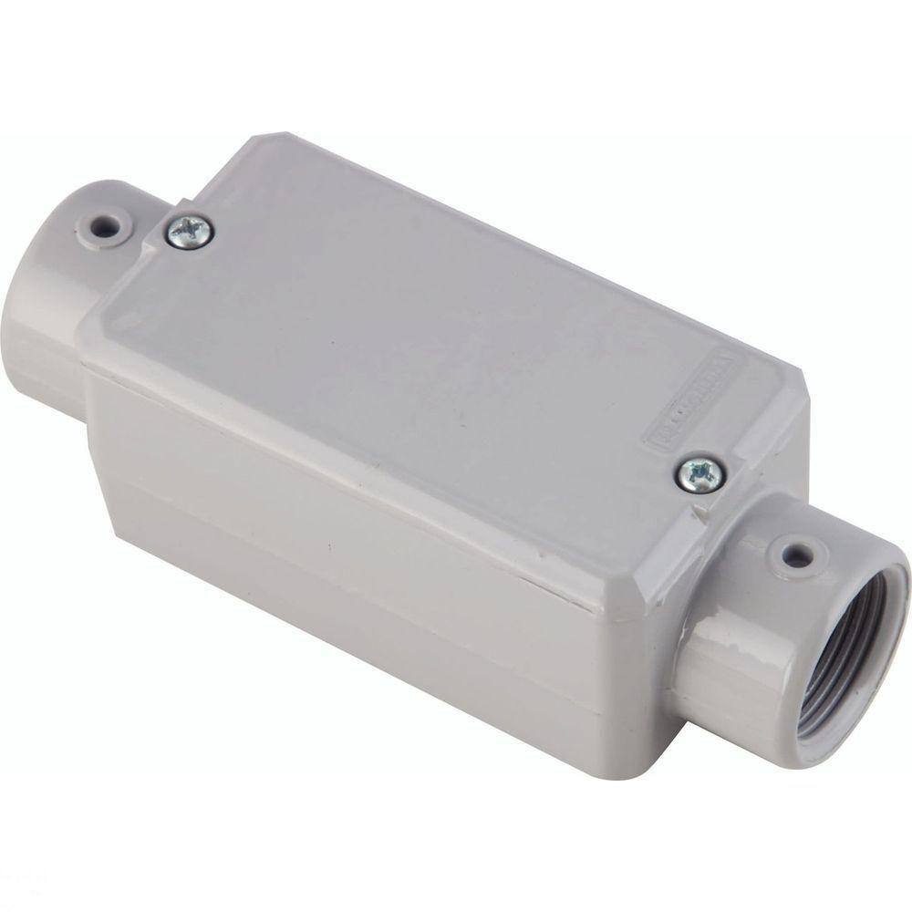 Condulete Fixo 1” Tipo ”c” - Com Tampa / Rosca Bsp / Com Pintura Eletrostática A Pó Tramontina