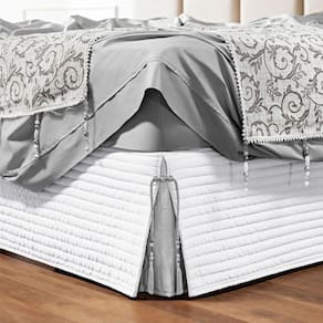 Saia Cama Box Casal Stylle 200 Fios Matelado Branca