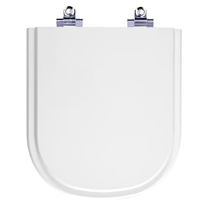 Tampa De Vaso Laqueado Com Amortecedor Lorenluna Branco