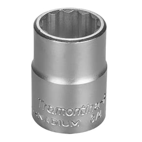 Soquete Estriado Em Aço Cromo Vanádio 24 Mm - Encaixe 3/4" Tramontina