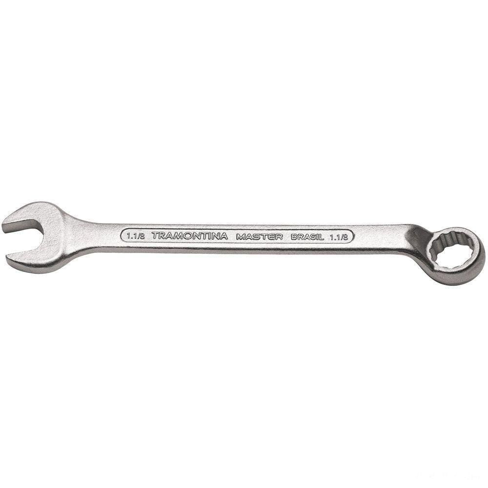 Chave Combinada 1.1/8" Com Pescoço Tramontina Com Corpo Forjado Em Aço Especial Cromado Tramontina