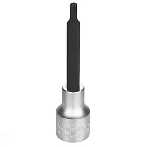 Soquete Em Aço Cromo Vanádio Ponta Ribe Longa 5 Mm - Encaixe 1/2" Tramontina