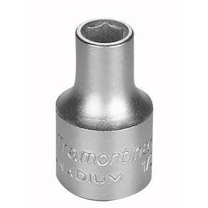 Soquete Sextavado Em Aço Cromo Vanádio 3/8" - Encaixe 1/2" Tramontina Pro Tramontina