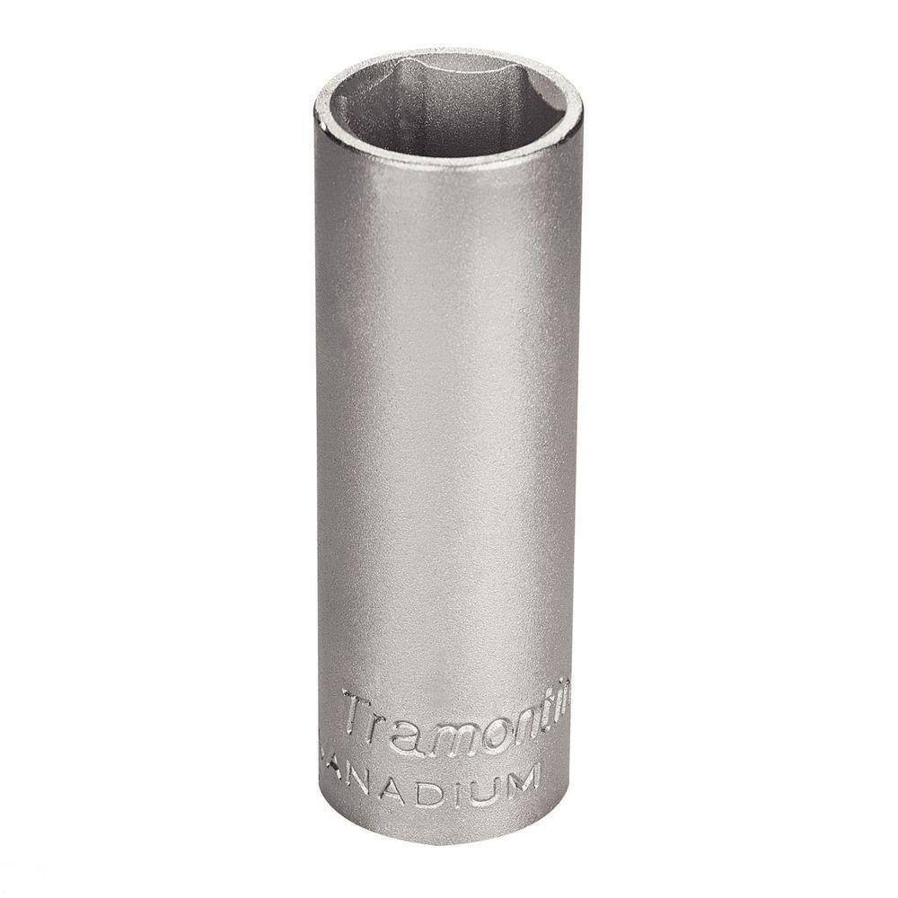 Soquete Sextavado Longo Em Aço Cromo Vanádio 11/16" - Encaixe 1/2" Tramontina Pro Tramontina