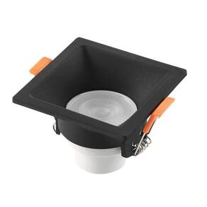 Spot Led Recuado Embutir Quadrado 6W 6.500K - Preto