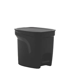 Lixeira Tramontina Compact 7l Em Polipropileno Preto Com Haste Em Aço Galvanizado Tramontina