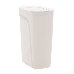 Lixeira Tramontina Compact Em Polipropileno Branco Com Tampa Basculante 10,5 L Tramontina