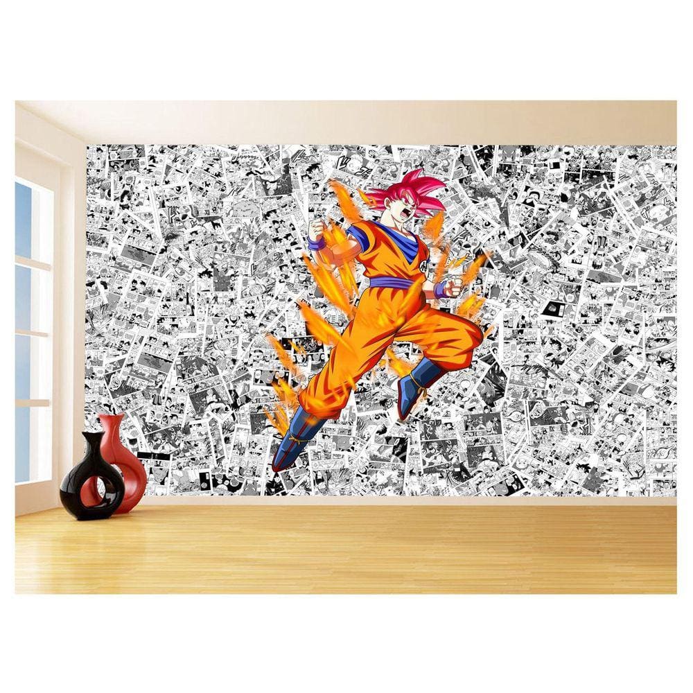 Papel De Parede Dragon Ball Goku Página Manga 3,5M Dbz569