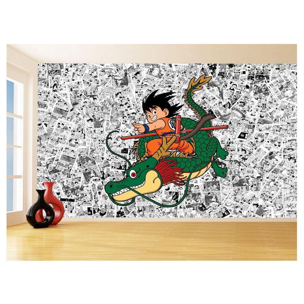Papel De Parede Dragon Ball Goku Página Manga 3,5M Dbz519