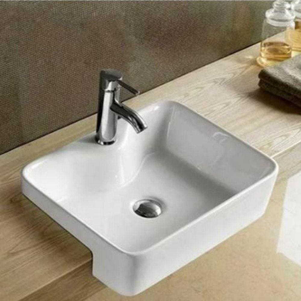 Cuba Semi Encaixe Mesa Adm8026 Branco
