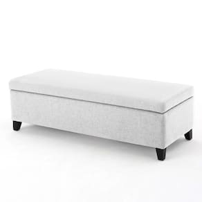 Recamier Bau Veneza 1,40M Suede Branco - Clique Decor