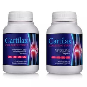 Kit 2 Cartilax Uc2 - Colágeno Tipo 2 120 Cápsulas
