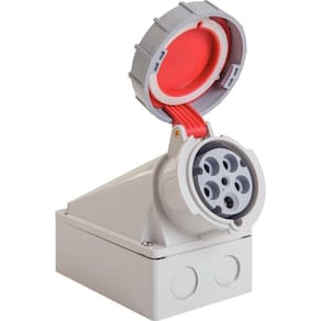 Tomada De Sobrepor Industrial 3p+n+t 63 A 380-415 Vca 6 H Tramontina Tramontina