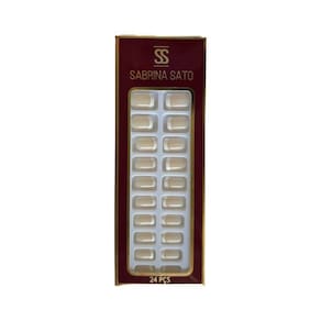 Sabrina Sato Unhas Postiças Autocolantes - Francesinha Tradicional Ss2370-1 Com 24
