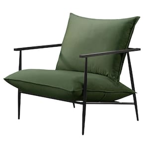 Poltrona Agatha Luxo Metal Industrial Castellar Móbile Veludo Verde