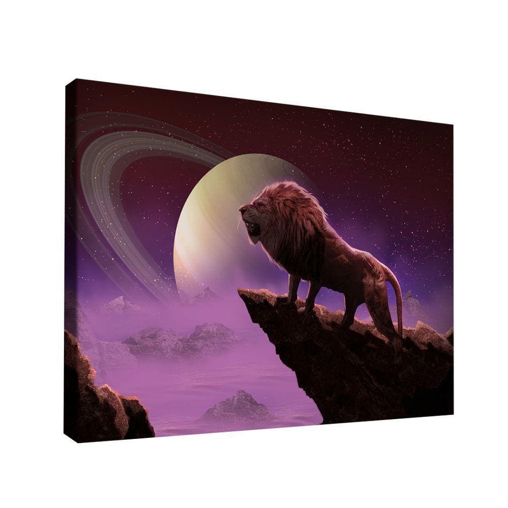 Quadro Leão Das Galáxias Br Artes Grande 118x78