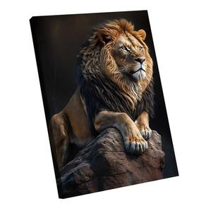 Quadro Leão Protetor Br Artes Grande 118x78