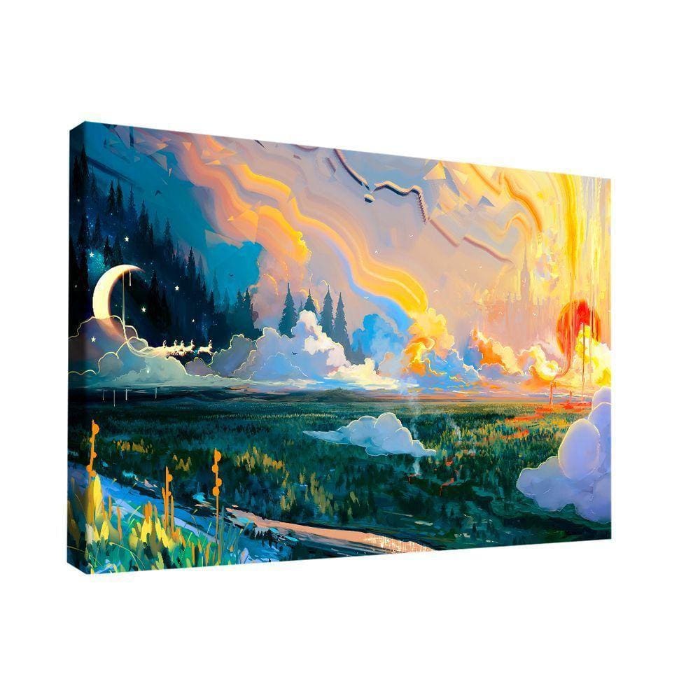 Quadro Paisagem Fantasia Br Artes Pequeno 60x40