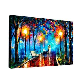 Quadro Pintura De Casal Caminhando Br Artes Grande 118x78