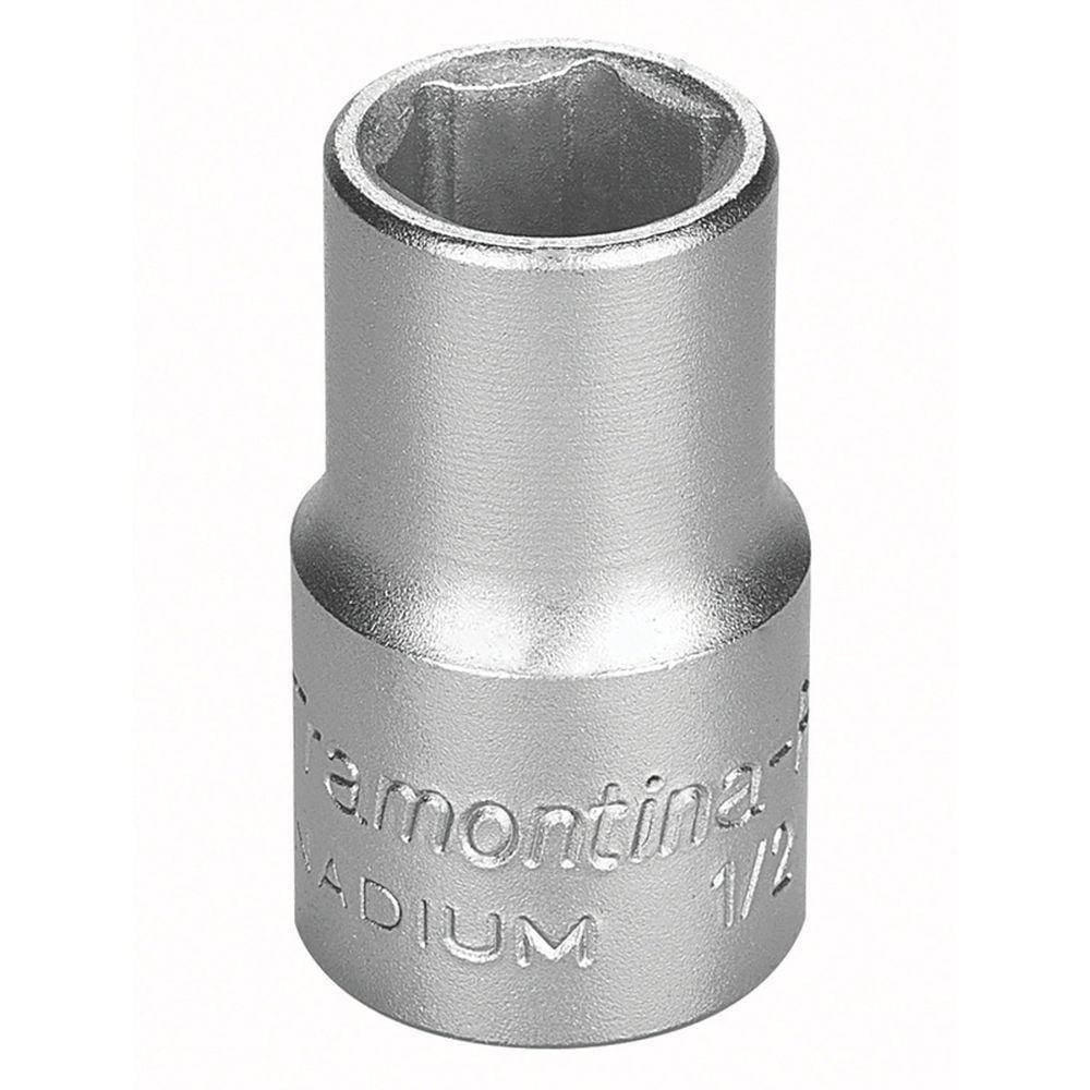 Soquete Sextavado Em Aço Cromo Vanádio 9/16" - Encaixe 1/2" Tramontina Pro Tramontina